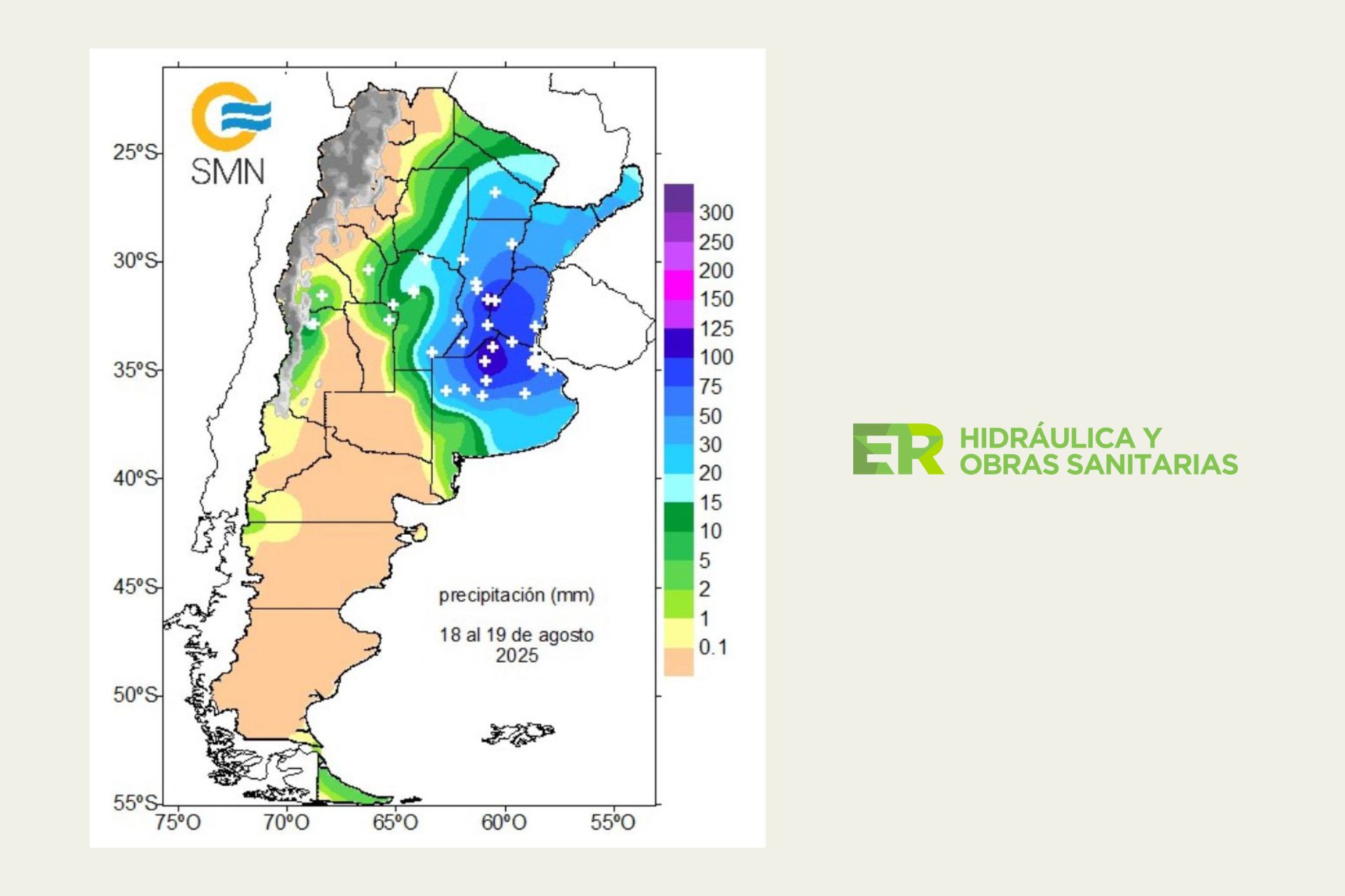 Entre Ríos superó los valores históricos de precipitaciones en agosto